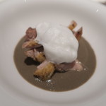 オルグイユ - フランス産フザン、香茸と雉出汁ビスク