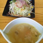 コタロウ - パスタランチのサラダ、スープ