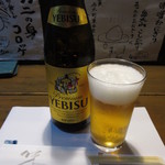 Hisa - エビス瓶ビール 550円