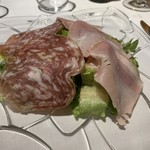 リストランテ カッパス - 冷たい前菜「ハムとサラダ」