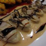 ビストロ アオキ - 牡蠣のポッシェ　わさびクリームソース