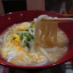 ビストロ アオキ - 〆のかき玉うどん