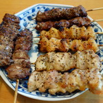 Sumibi Kushiyaki Torisentei - 塩焼を並べてみた