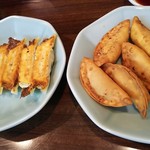 来らっせ - みんみん 焼き餃子 揚げ餃子 各250円