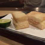 天ぷら　酒菜　醍醐 - エビトースト揚げ