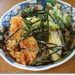 農家民宿 里屋敷 - 定食２（１と２のセットです）天ぷら蕎麦