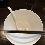 らぁ麺 すぎ本 - ご馳走様の完食です