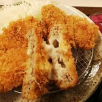 かつてん - かつ三種盛り定食799円