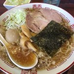 屋台ラーメン た紅 - ラーメン＋味玉＋ネギ