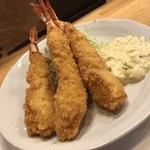 漁火 - 海老フライ周年サービス品