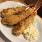 漁火 - 海老フライ周年サービス品