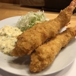 漁火 - 追加の海老フライ（涙）