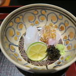 日本料理 晴山 - 30年10月　ノドグロタタキ、烏賊