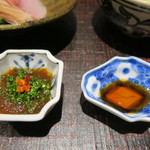 日本料理 晴山 - 30年10月　お造り用ポン酢、醤油