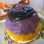 雪みるく - 紫いもとかぼちゃ ダークチョコエスプーマ