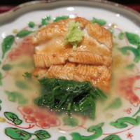 日本料理 晴山 - 30年10月　煮穴子、蓮根、春菊