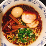 樹亭 - ラーメン 750円 煮卵トッピング100円