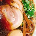 樹亭 - ラーメン 750円 煮卵トッピング100円