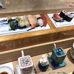 Sushino Jirochou - 上握りの漬物の鮨と茗荷の鮨と鉄火巻！