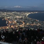 函館山展望台 山頂ショップ - 暮れなずむ函館市外