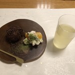 鰻はし本 - 栗の渋皮煮と一保堂のお茶