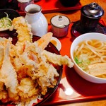 三日月庵 - 海鮮丼＋セット¥1450