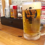 Kushiyayokochou - 生ビール プレミアムモルツ 475円