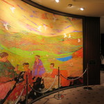 野田岩 - 待合い室に大きな絵