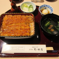 野田岩 日本橋高島屋特別食堂 - うなぎ重・松(吸物椀・香の物) 6300円(税別)