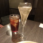 Ushigoro Ginza - 一休特典のシャンパン＆黒烏龍茶