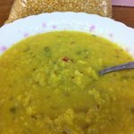 カシミール - 購入したムングダールと自作カレーです。