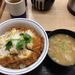 かつや - ヒレかつ丼と豚汁小