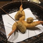 串亭 渋谷ストリーム - 天使の海老とA5ランクの牛肉の串揚げ