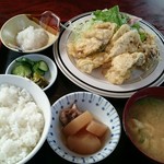 みやこ食堂 - アジ天定食 780円