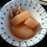 みやこ食堂 - この日の副菜はブリ大根