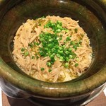 日本料理 潤花 - 松前漬けとえのき茸の土鍋炊きご飯