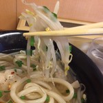 ふる里うどん  - もやしにも柚子の香り