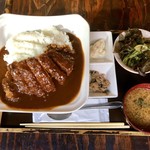 ささづか酒場 はだか電球 - ロースカツカレー¥700 ☆☆