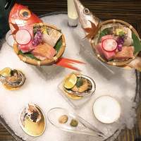 日本料理 湯河原 華暦 - 梭子魚と鯛 なんとか鮑