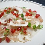 喃喃 - ヒラメとマッシュルームのカルパッチョ