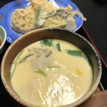 八十八 - 茶碗蒸しと天ぷら盛り合わせ