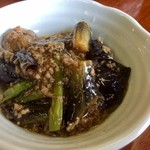 茶柱 - 料理写真:ナスの肉そぼろ