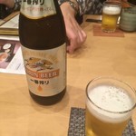 蕎麦きり 京橋 山茂登 - まずはビールから