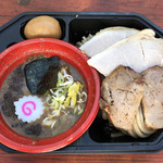 中華蕎麦 とみ田 - 「13年目の濃厚豚骨魚介」850円＆「特製全部乗せトッピング」350円（大つけ麺博2018）