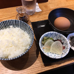 つけそば 神田 勝本 - 卵かけご飯セット