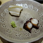 鮨 さいとう - 蛸のやらわか煮と蒸し鮑