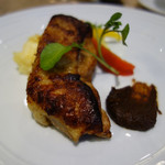ルモンド・ガーデン - 大分県産ハーブ鶏のポアレ スパイス味噌を添えて。