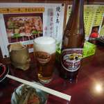 狸の焼鳥 - あぁラガーだよおっかさん…