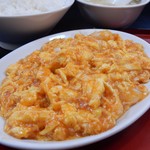 珍来飯店 - 海老と玉子のチリソース