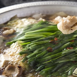 ♦The famous “broiled Motsu-nabe (Offal hotpot) ”♦